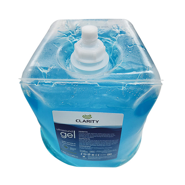 TASK Clarity Ultrasound Transmission 5L Gel, Blue
