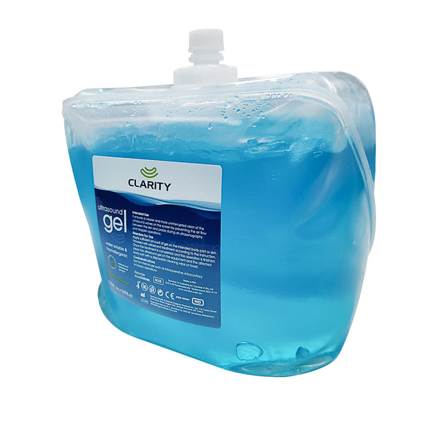 TASK Clarity Ultrasound Transmission 5L Gel, Blue