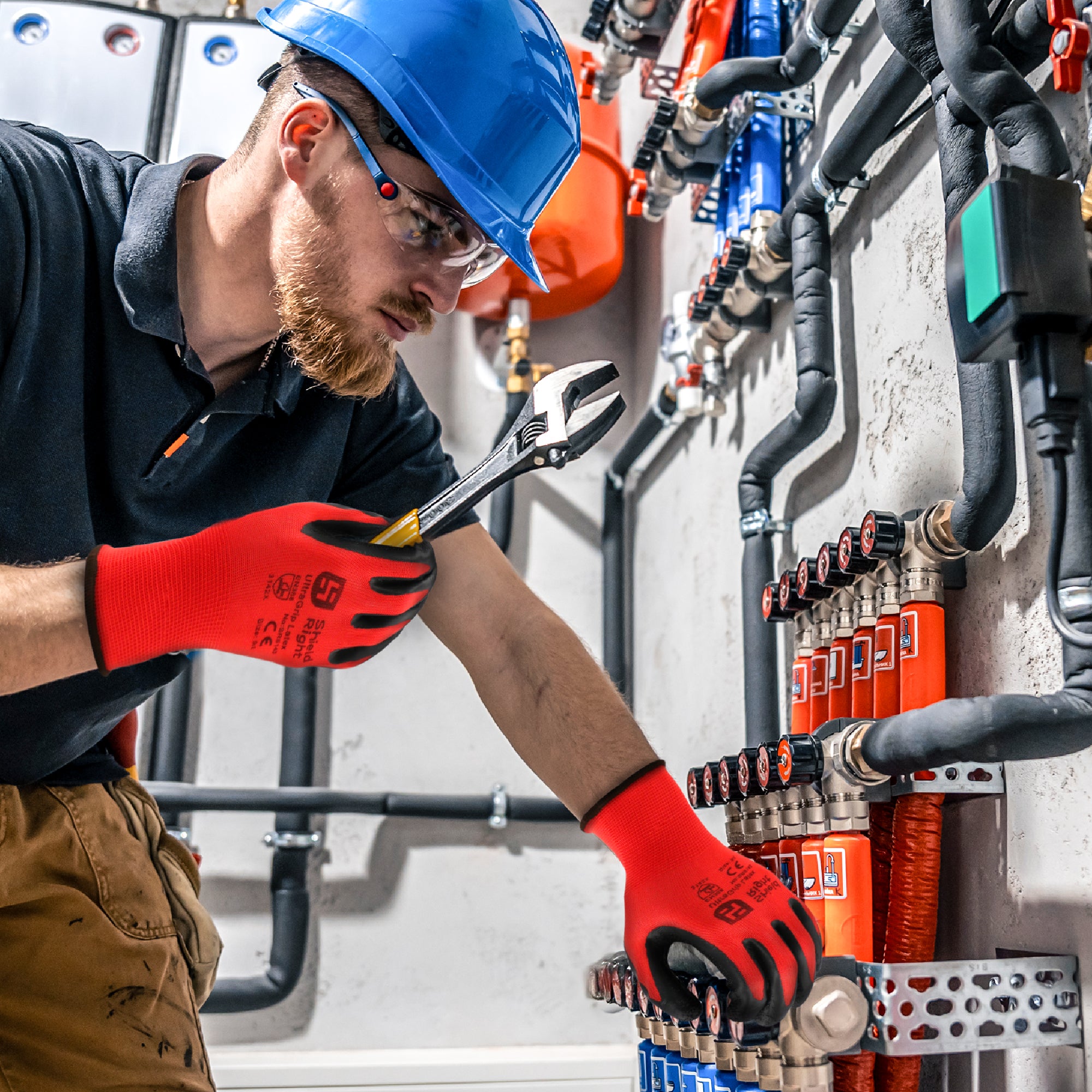 Shield Right UltraGrip Latex Work Gloves (12 Pack)