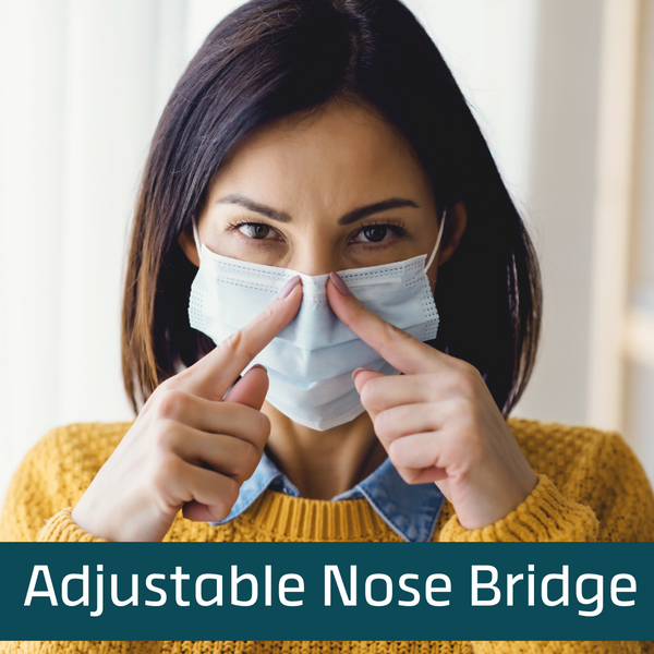 Shield Right Surgical Face Mask Latex Free Earloops – 50 Pack