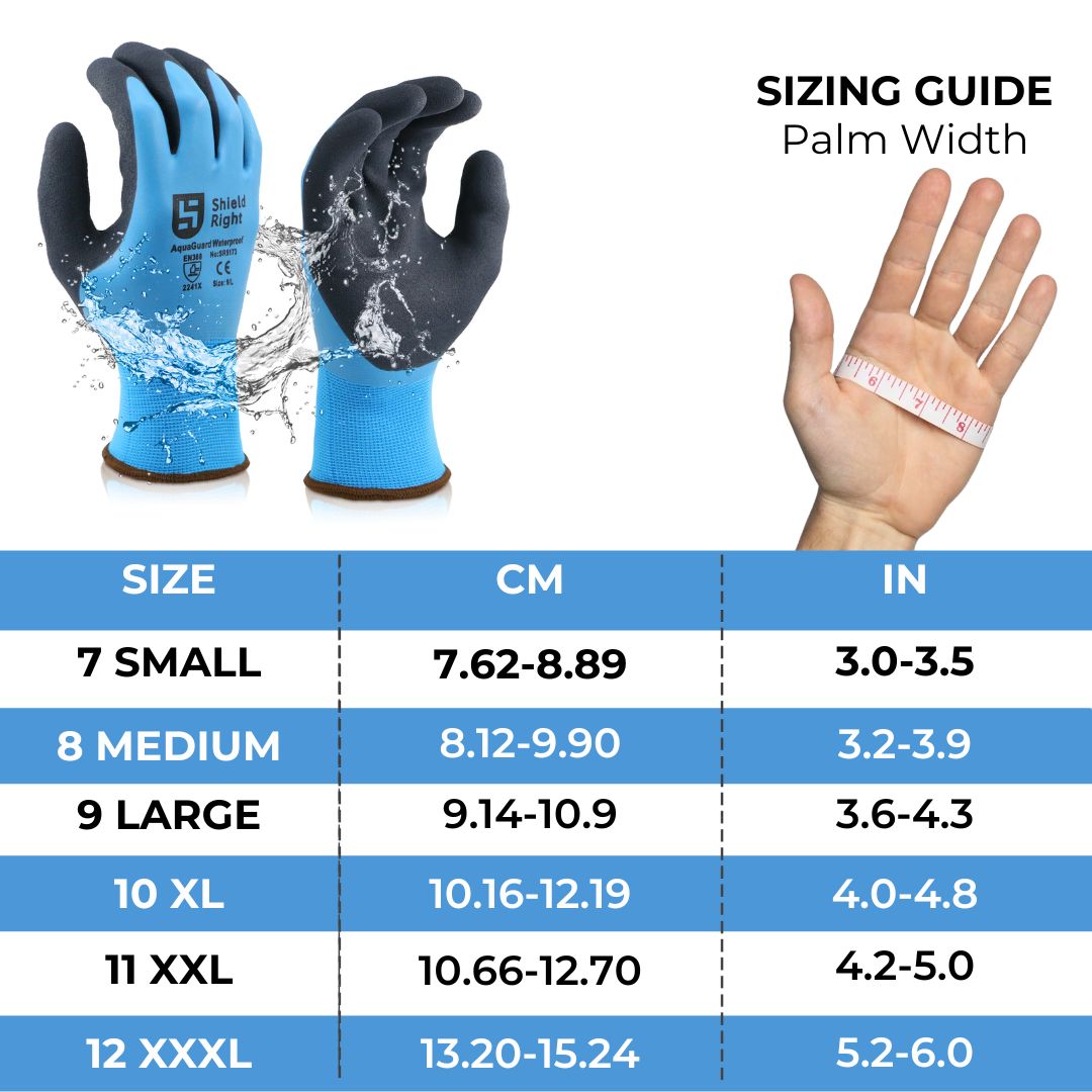 Shield Right AquaGuard Waterproof Gloves  - Carton of 120