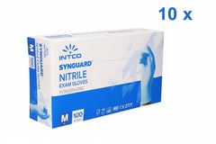 🔥 CLEARANCE - Intco Synguard Blue Nitrile Gloves Extra Large -  Carton of 1000 🔥
