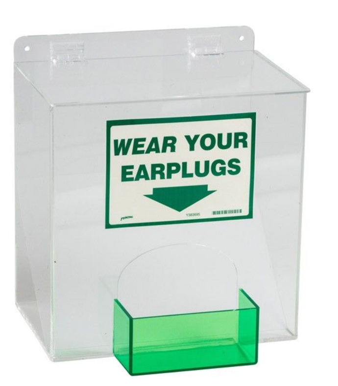 Acrylic Wall-Mount Earplug Dispenser