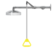 Emergency Stainless Steel Wall-Mounted Shower with Pull Rod