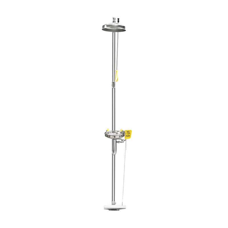 Emergency Combination Safety Shower with Eye Wash Station