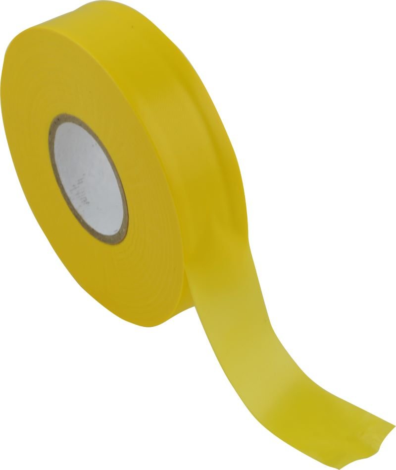 Shield Right Yellow Flagging Tape 25mm x 100m Roll