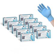 Handicare Blue Nitrile Powder Free Single Use Examination Gloves  Carton Of 1000