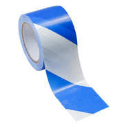 Blue and White barricade tape 75MM X 100M