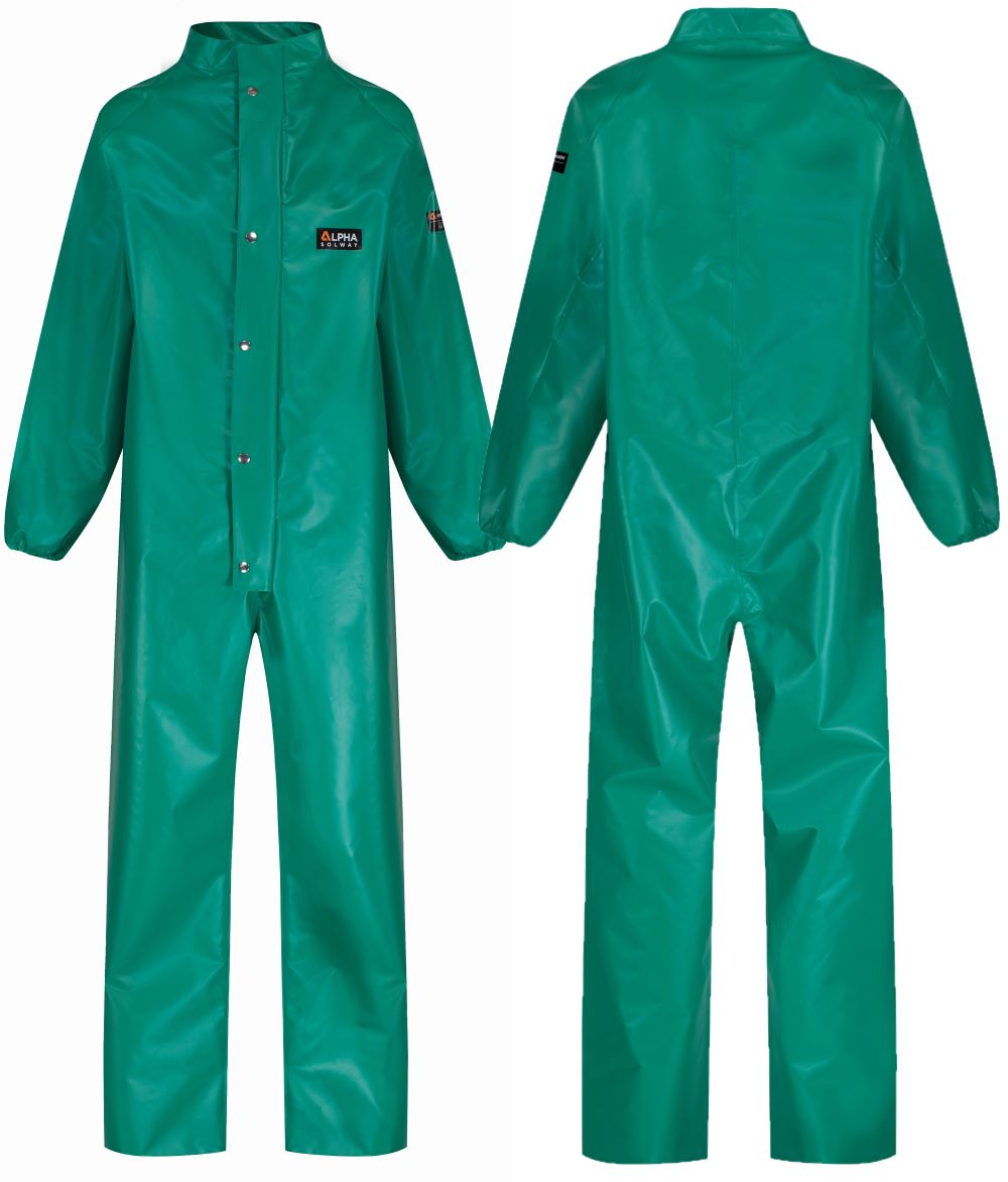 Chemmaster Green Reusable  PVC Coverall