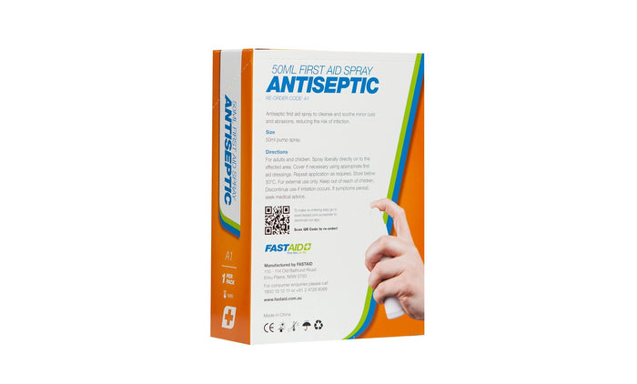 A1, Antiseptic, 50ml First Aid Spray, 1pk