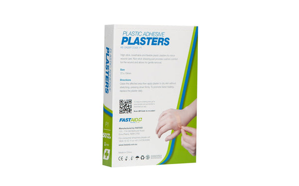 P1, Adhesive Plasters, Plastic, 72 x 19mm, 50pk