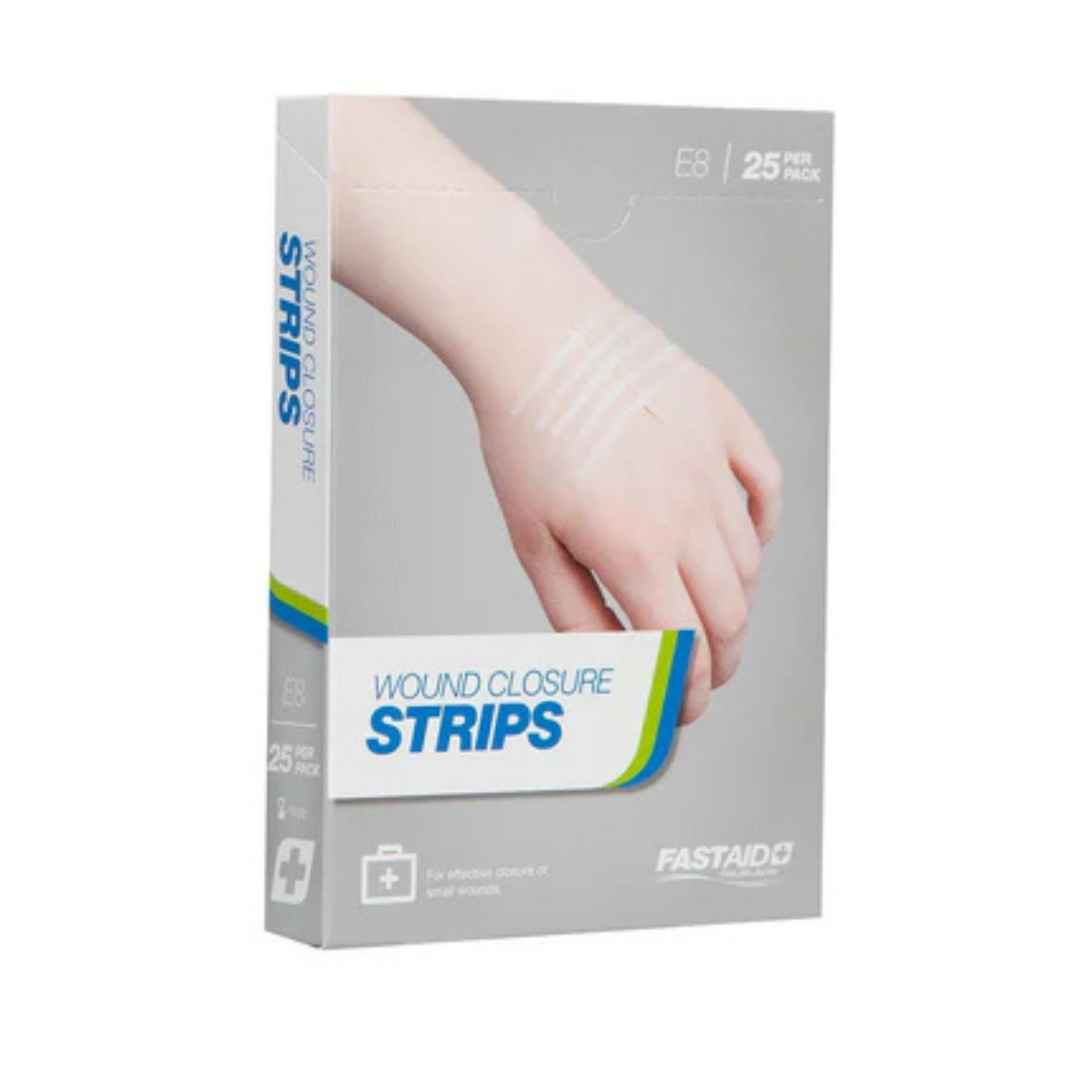 E8, Wound Closure Strips, 3 x 75mm, 5's, 5pk