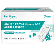 Fanttest 4-in-1 Rapid Antigen Test Kit (Nasal) COVID-19 / RSV / Influenza / A&B    Pack of 5 tests