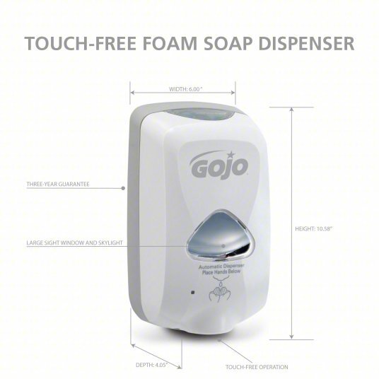 GOJO® Touch-Free Foam Soap TFX™ Dispenser