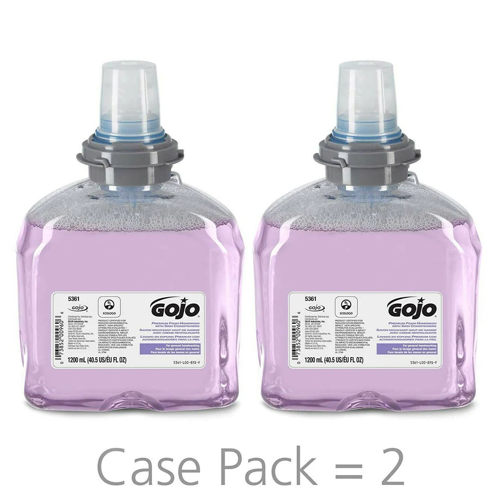 GOJO® Premium Foam Handwash with Skin Conditioners, 1200 mL (Box of 2)