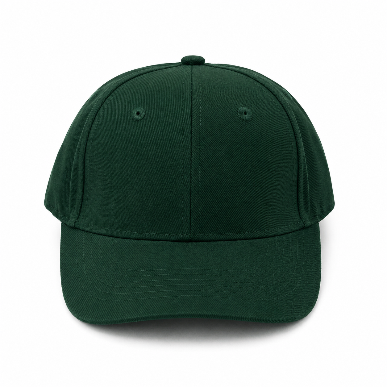 Customizable Fire Warden / First Aid Cap — Green & Red, 100% Cotton, 6-Panel, One Size Fits Most