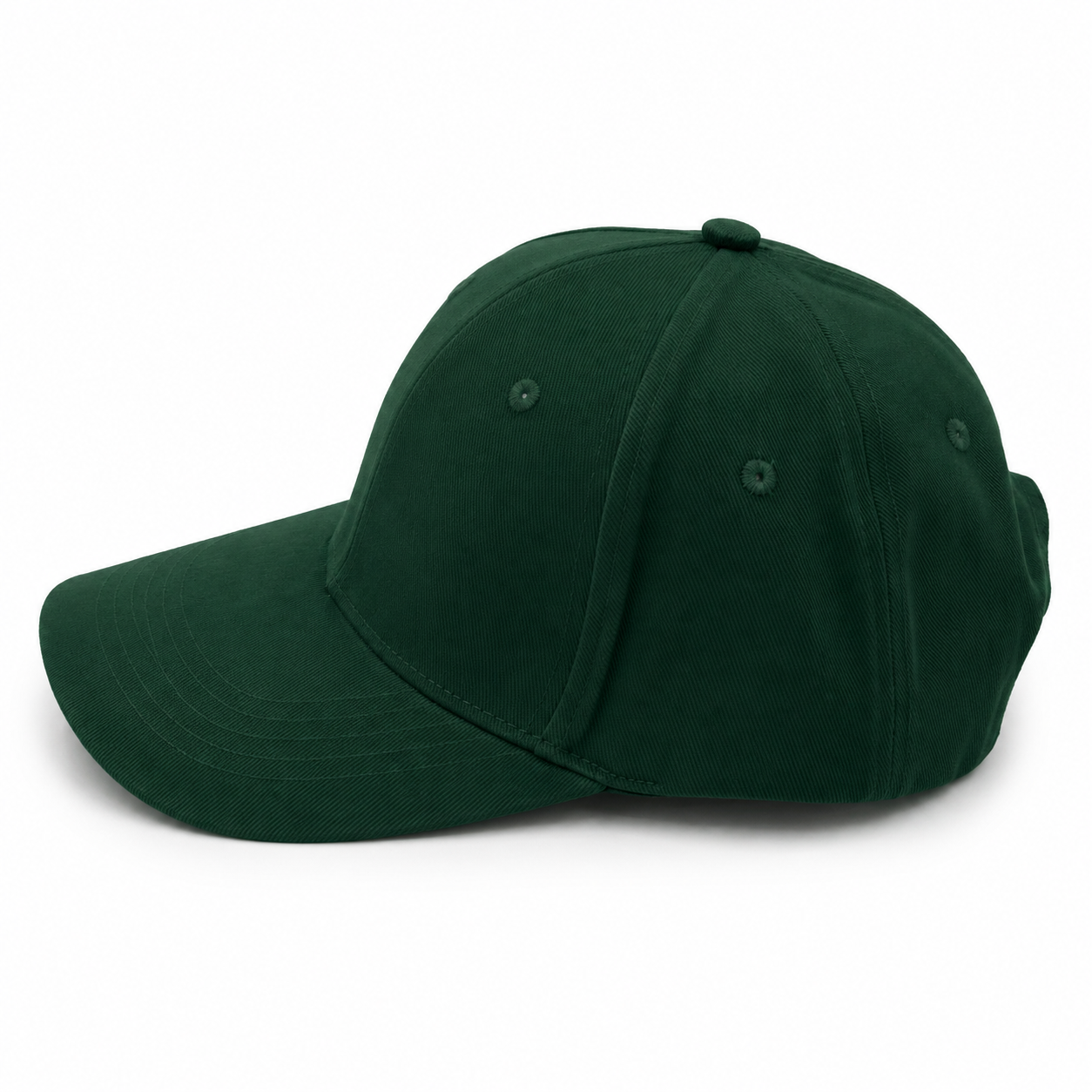 Customizable Fire Warden / First Aid Cap — Green & Red, 100% Cotton, 6-Panel, One Size Fits Most