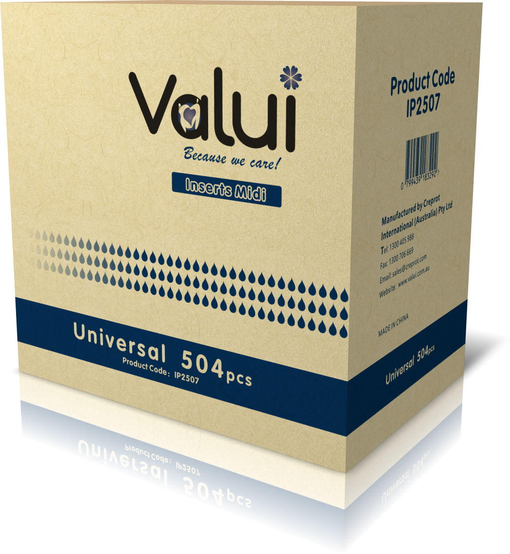 Valui Midi Insert Pads 250ml