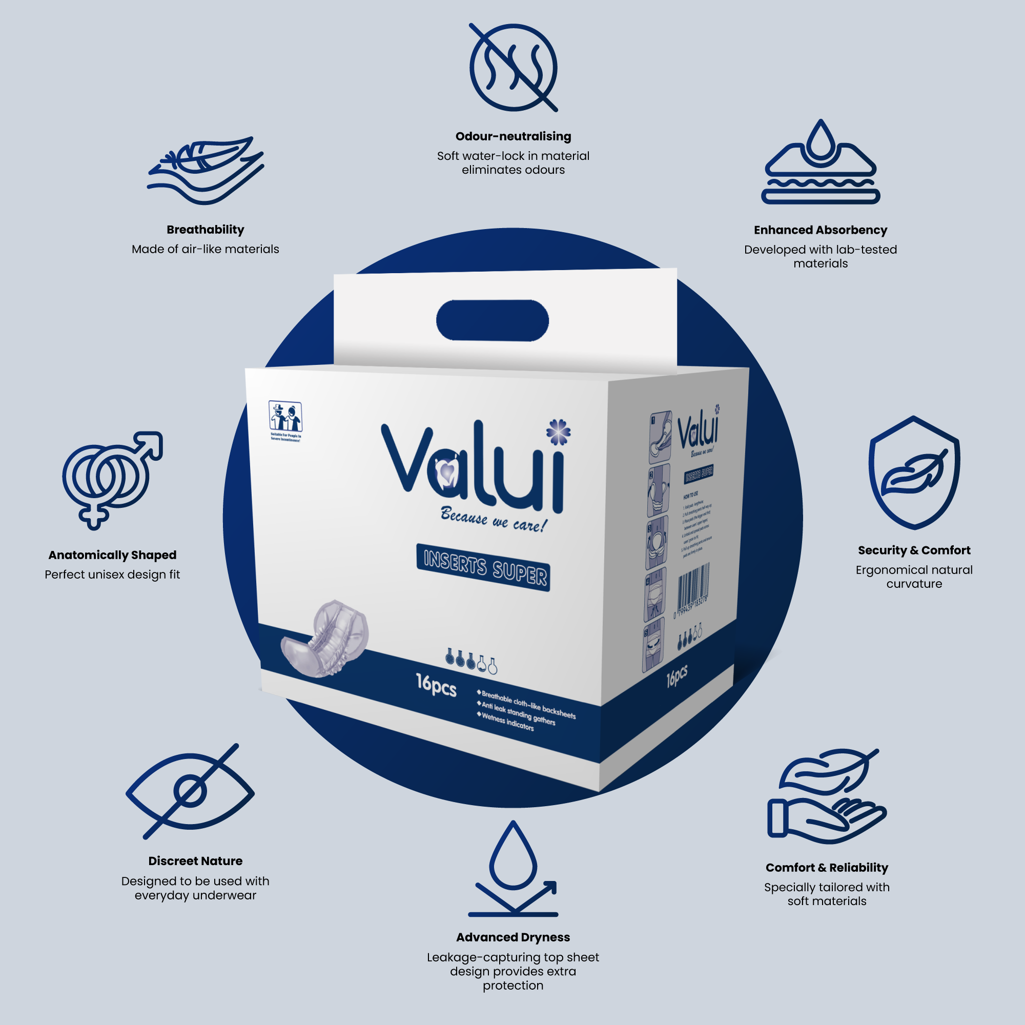 Valui Super Insert Pads 3200ml