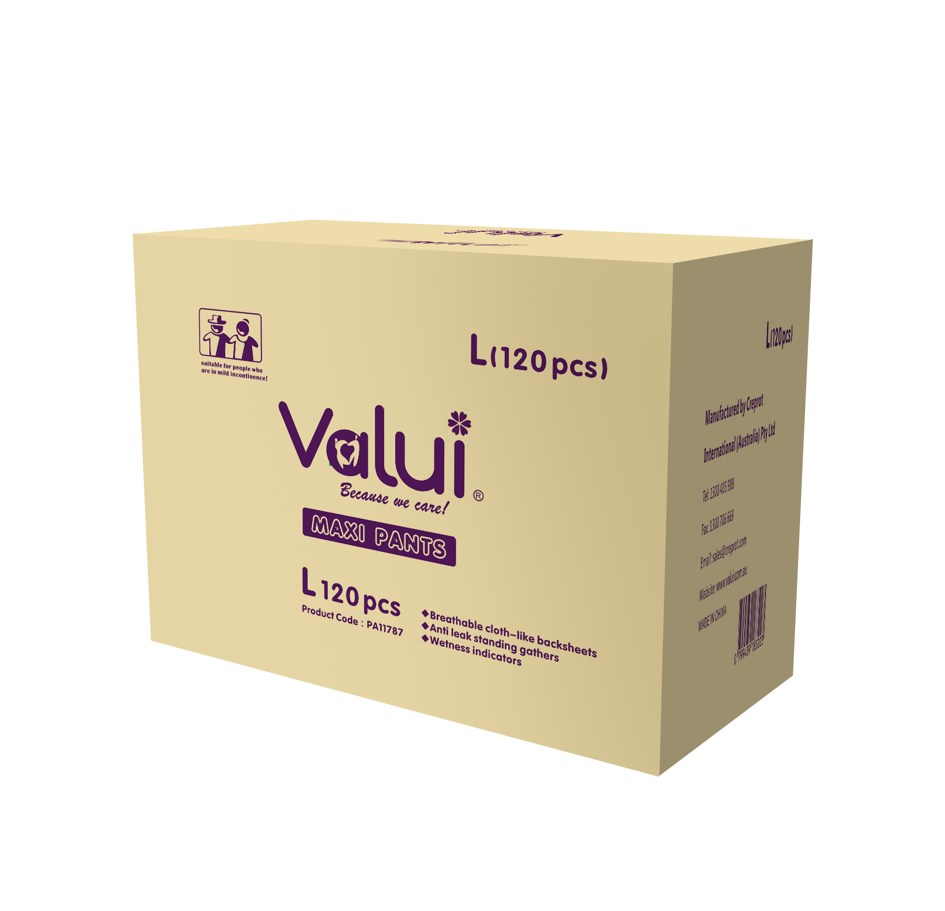 Valui Maxi Pants Night (Carton of 8 Packs)