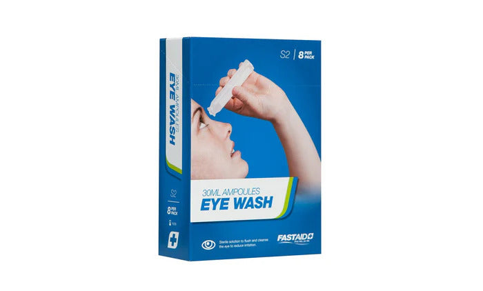 S2, Eye Wash, 30ml Ampoules, 8pk