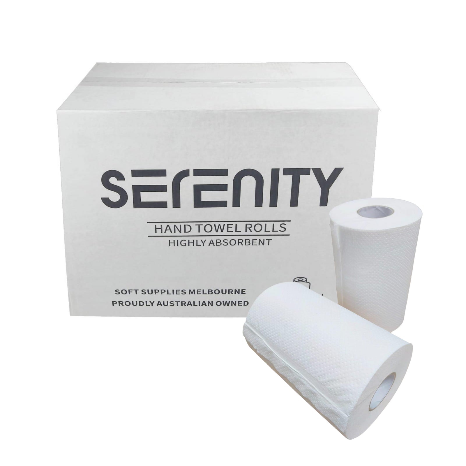Carton of 16 Roll Paper Towel 80 Metre – 1-Ply, White, Strong & Absorbent