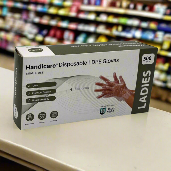 Handicare LDPE Disposable Gloves (carton of 10 boxes)