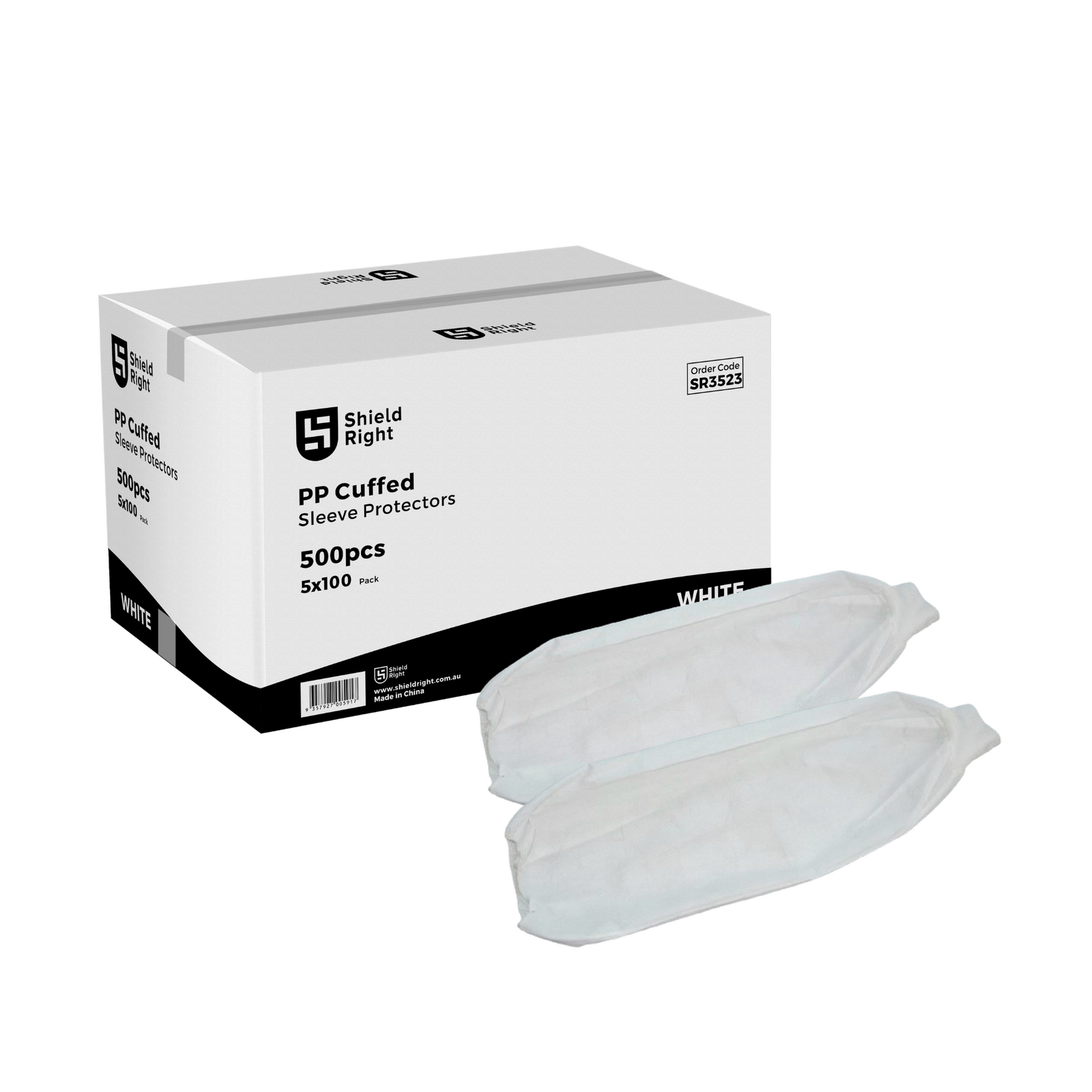 PP Cuffed Sleeve Covers, Carton of 500
