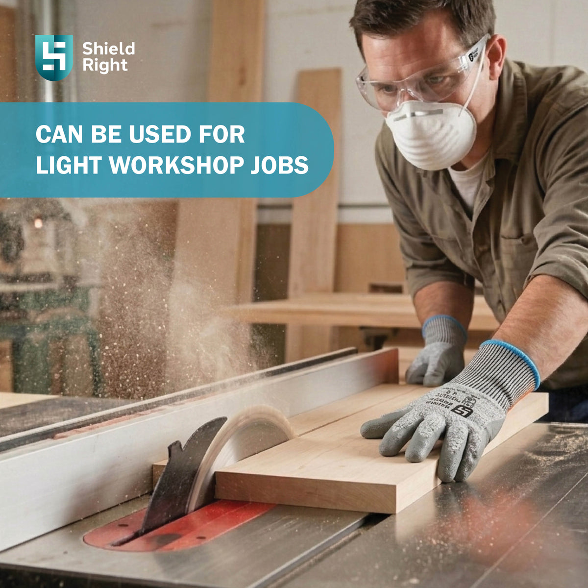 Shield Right Nuisance Dust Mask, Disposable – 50 Pack