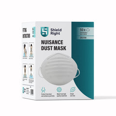Shield Right Nuisance Dust Mask, Disposable – 50 Pack