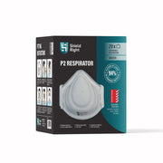 Shield Right P2 Moulded Disposable Respirator, Non-Valved – 20 Pack