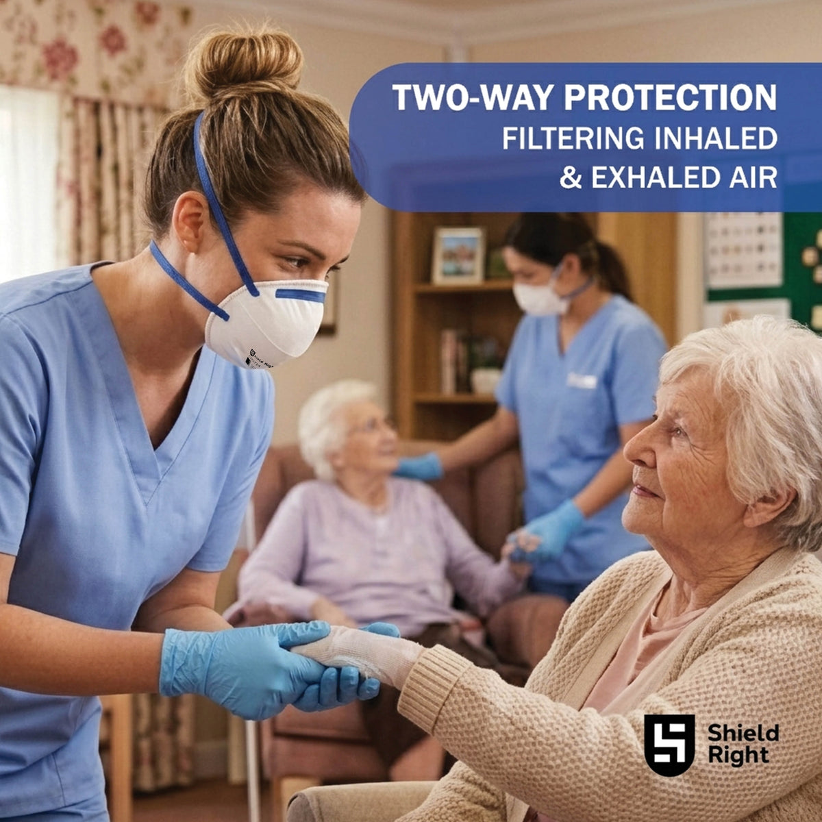 Shield Right P2 Conical Disposable Respirator, Non-Valved – 20 Pack