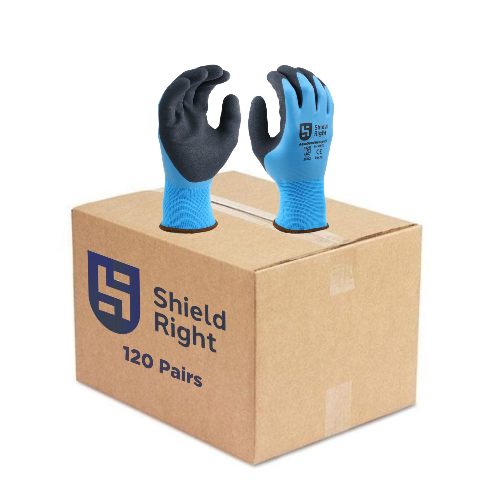 Shield Right AquaGuard Waterproof Gloves  - Carton of 120