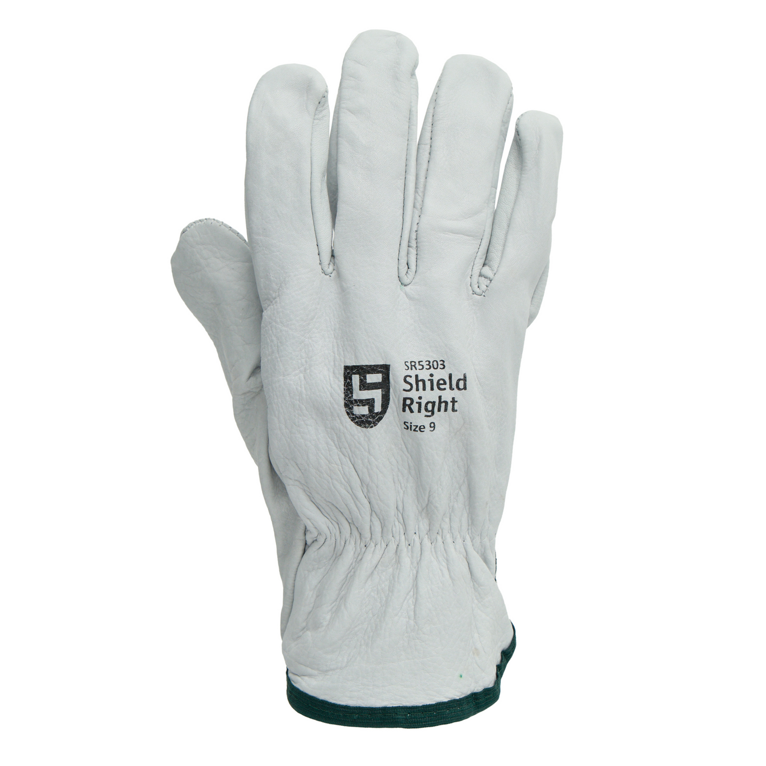 Shield Right Grey Cowhide Riggers Gloves (Carton of 120)