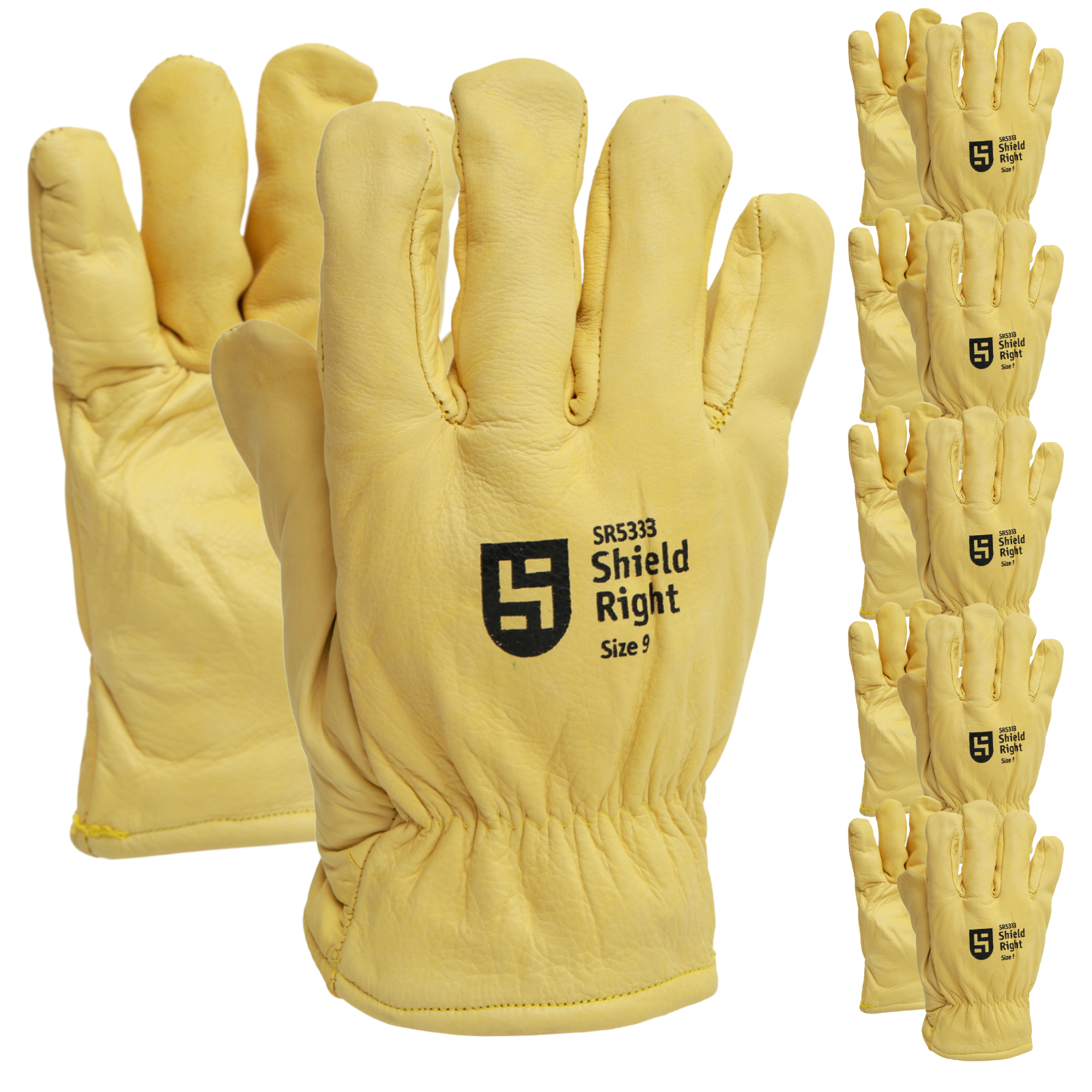 Shield Right Fleece Lined Winter Riggers Gloves (5 Pack)