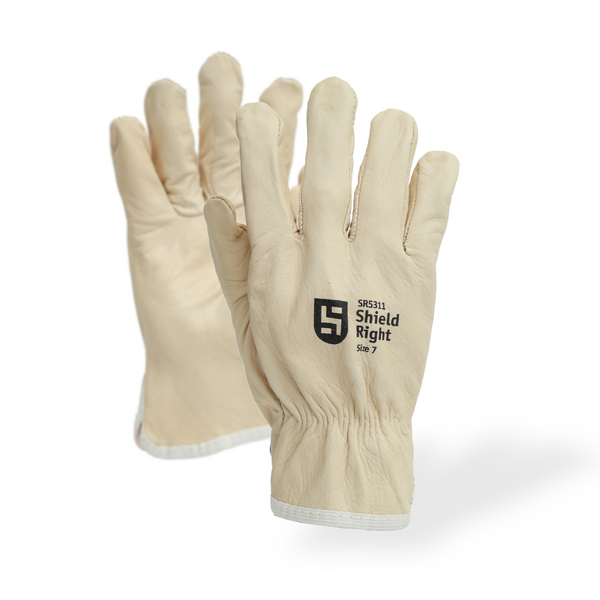 Shield Right Beige Premium Riggers Gloves