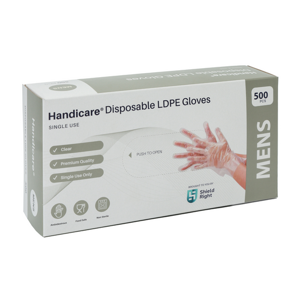 Handicare LDPE Disposable Gloves (carton of 10 boxes)