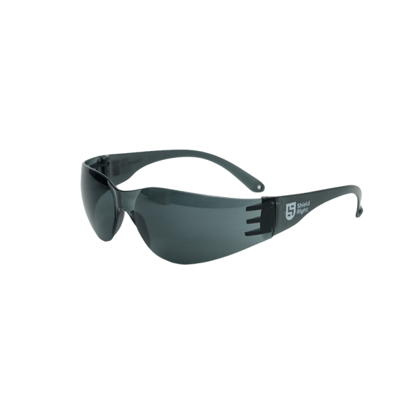 Shield Right Safety Glasses Smoke Lens  (12 Pairs)