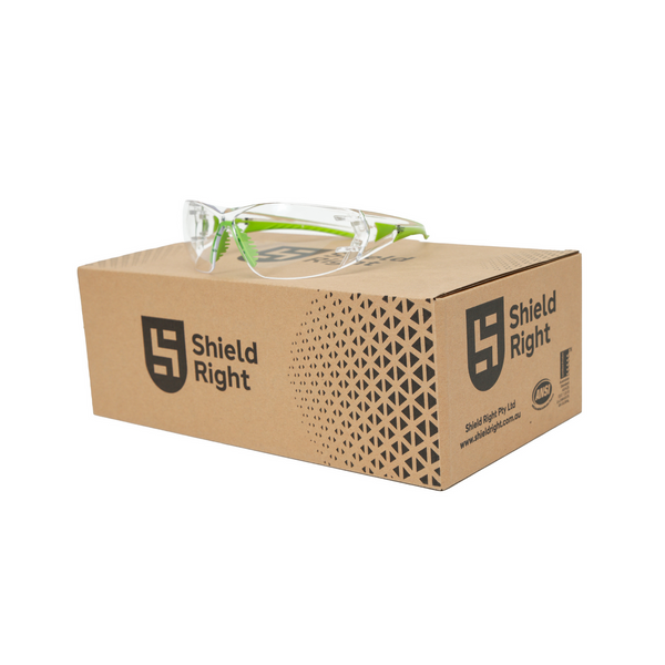 Shield Right Pro Safety Glasses Clear (12 Pack)