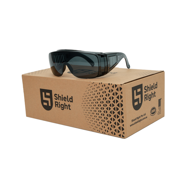 Shield Right Visitor Safety Glasses Tinted (Carton of 300 Pairs)