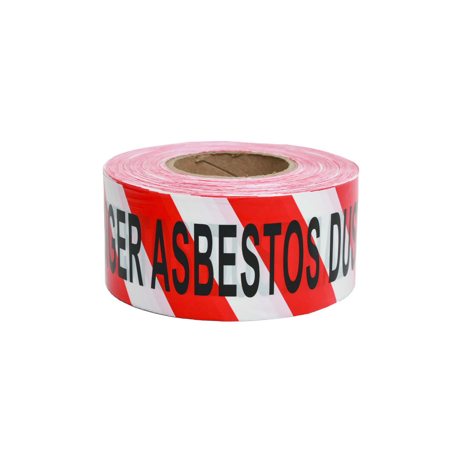 Danger Asbestos Hazard Barrier Tape - 75mm x 300m - RED/WHITE