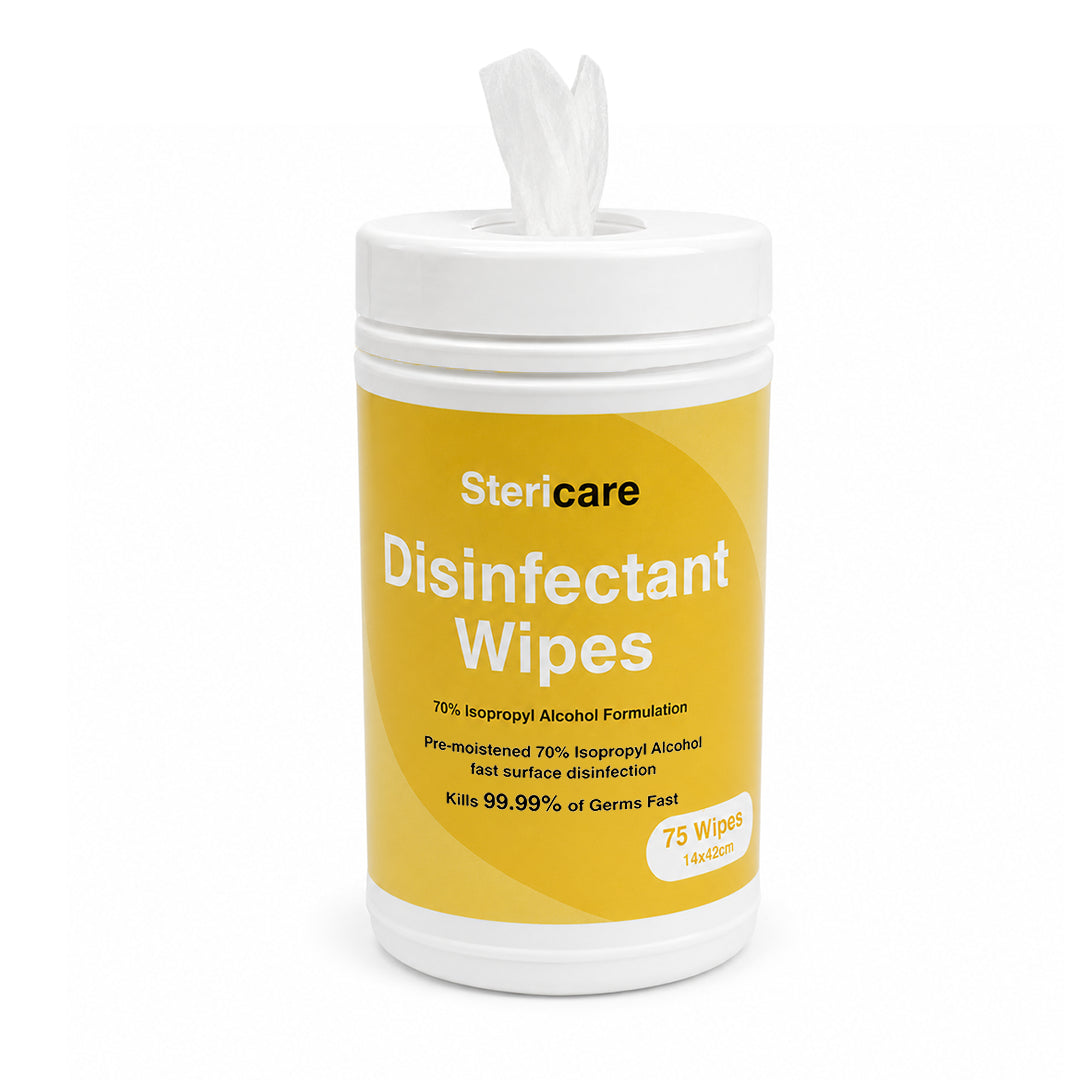 SteriCare Disinfectant Wipes 70% Isopropyl, 75 Wipes