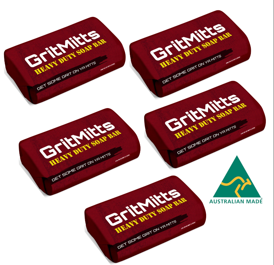 Best Solvol Alternative  GritMitts Soap Bar 100 Gram 5 Pack