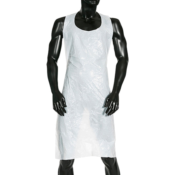 Shield Right White Aprons Disposable (Pack of 100)