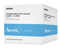 🔥 CLEARANCE Astrada Powder Free Clear  Vinyl Gloves L,XL Carton of 1000 🔥