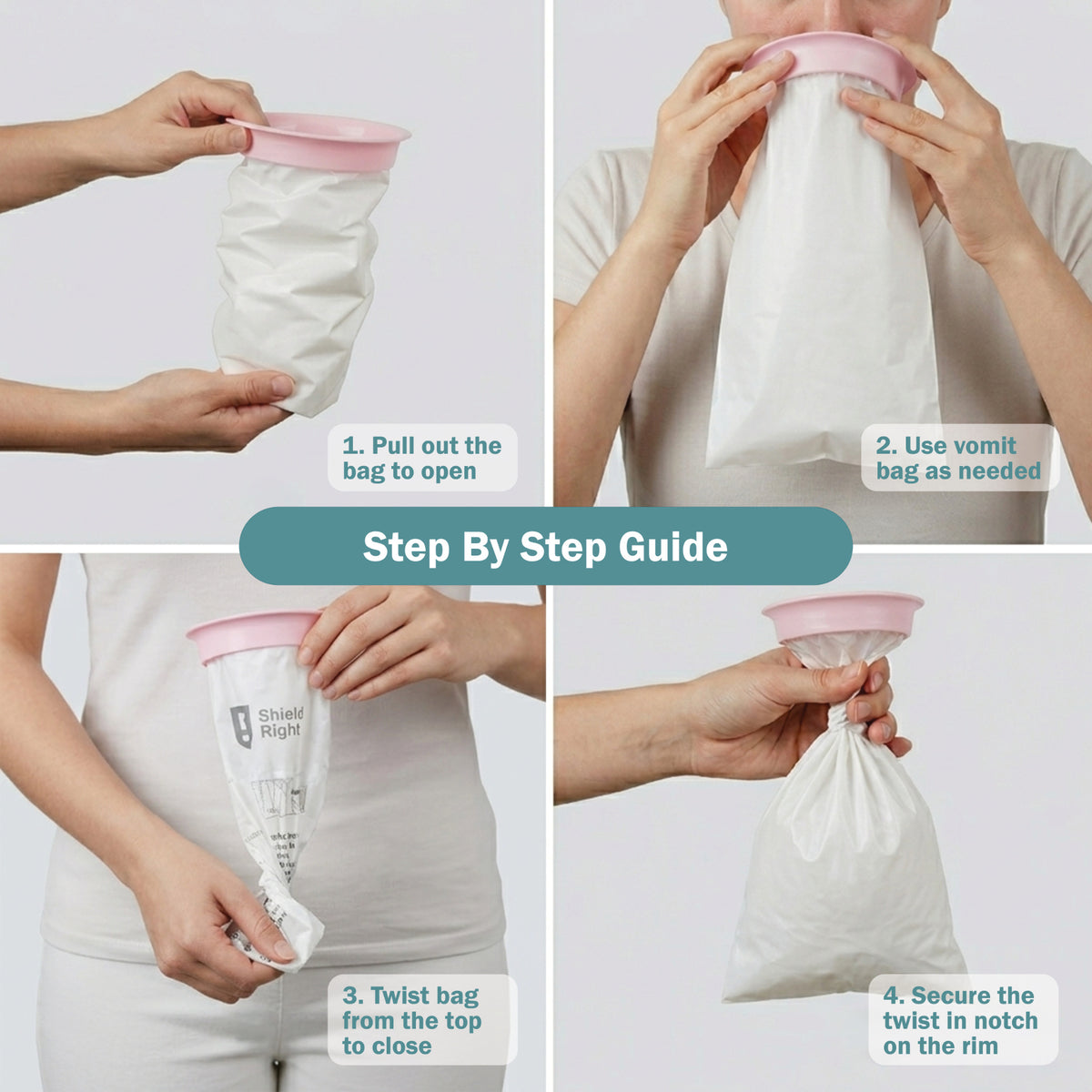 Shield Right, Vomit bags 1500ml, Box of 50