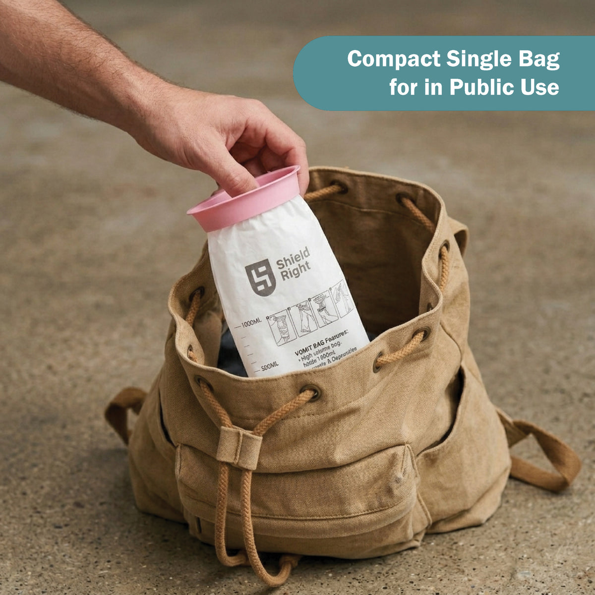 Shield Right, Vomit bags 1500ml, Box of 50