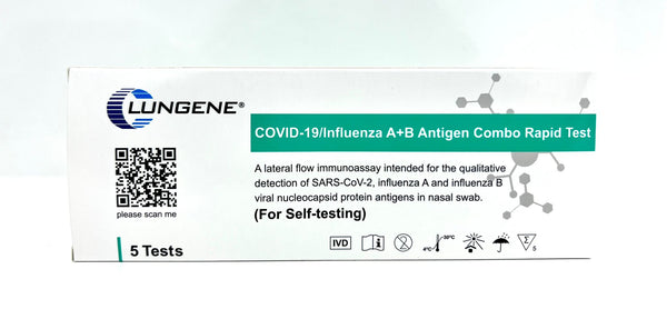 COVID-19 and Influenza A+B Rapid Antigen Test 5 Pack