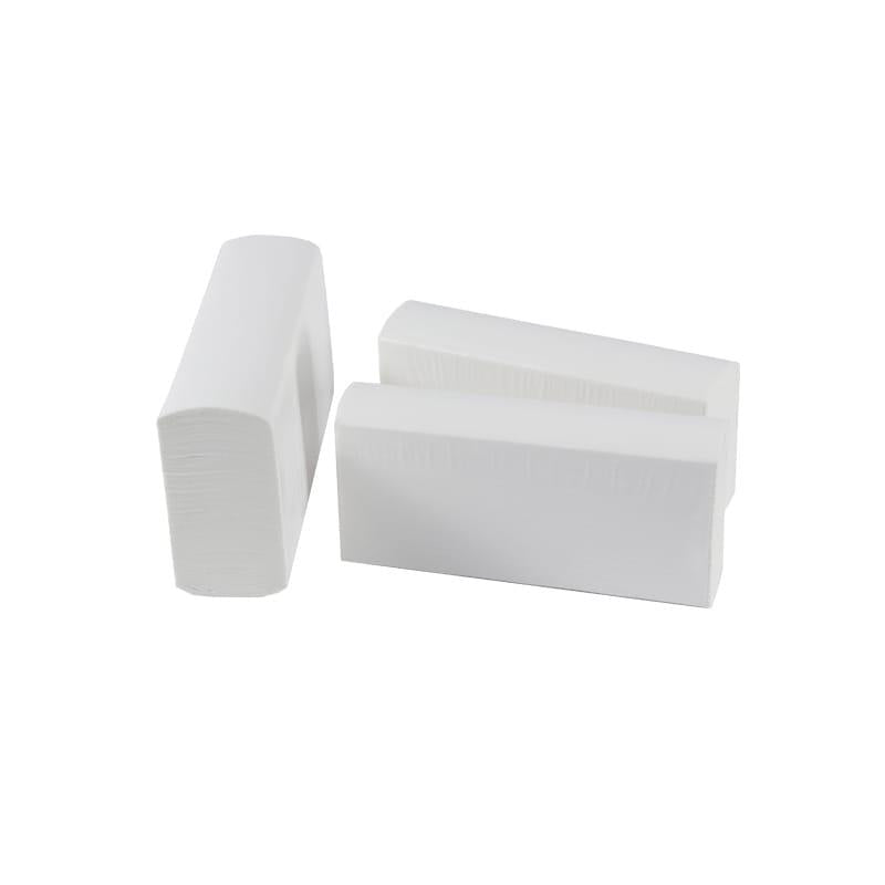 Carton of 16 Packs Interleaved Paper Towel 24cm x 23cm – 1-Ply, 150 Sheets, White