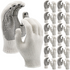 Shield Right Knitted Poly/Cotton Gloves With PVC Dots - 12 Pairs